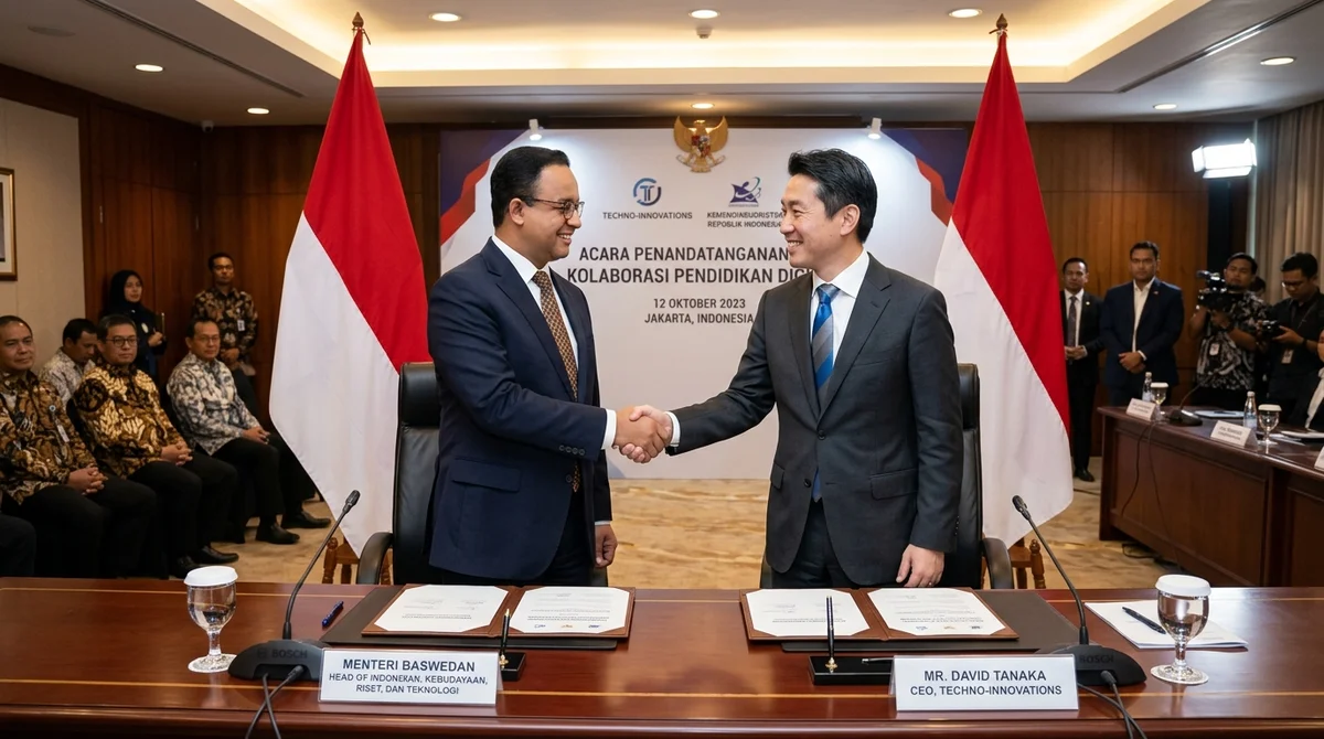 Penandatanganan MOU dengan Dinas Pendidikan Kabupaten Cianjur